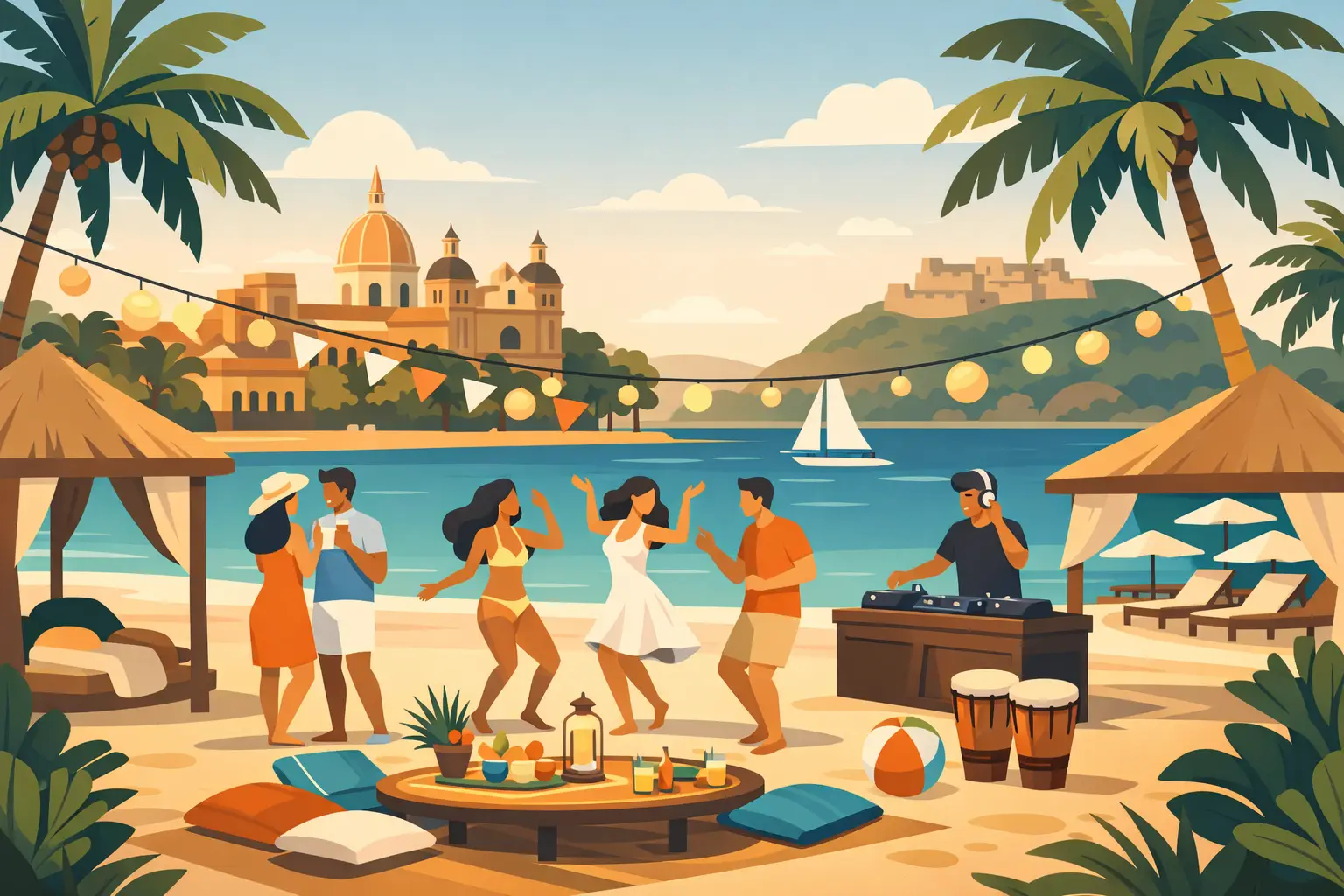 Beach Party Planning for a Cartagena Escape