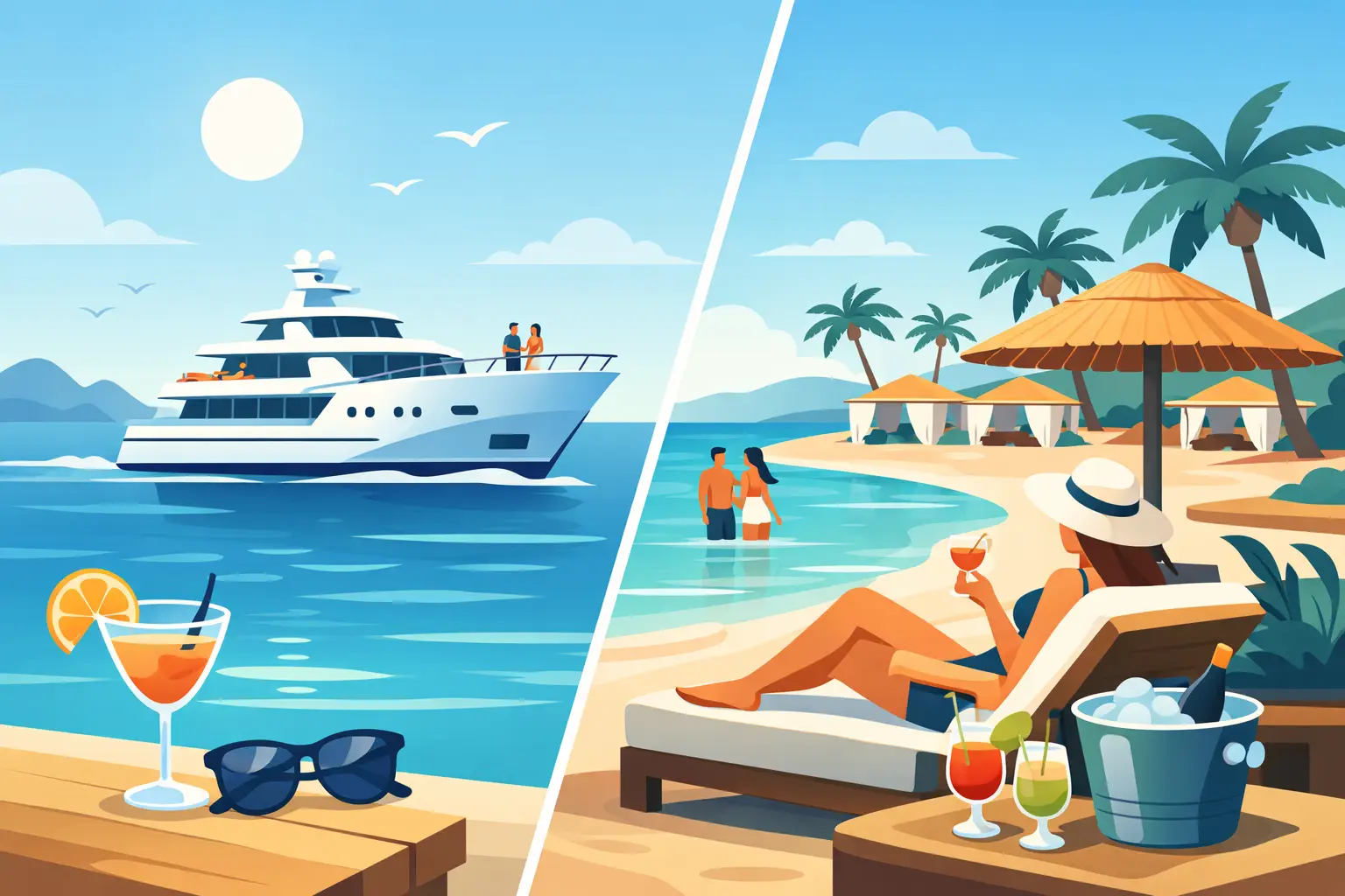 Day Cruise Versus Beach Club: Which Fits You?