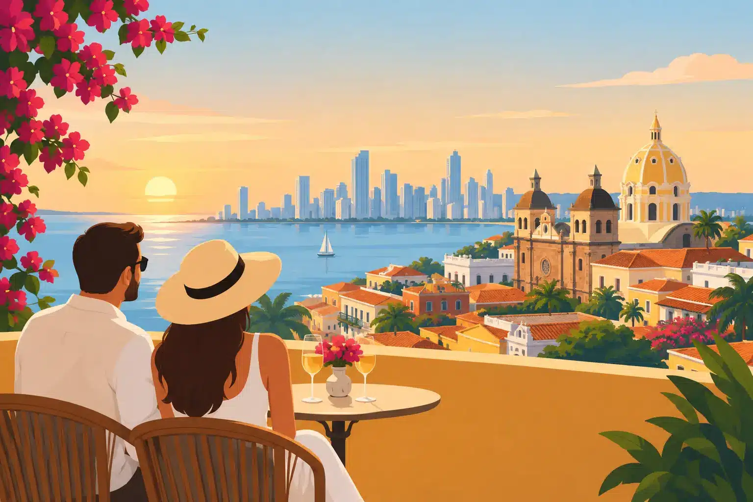 Romantic Getaway Itinerary Example in Cartagena