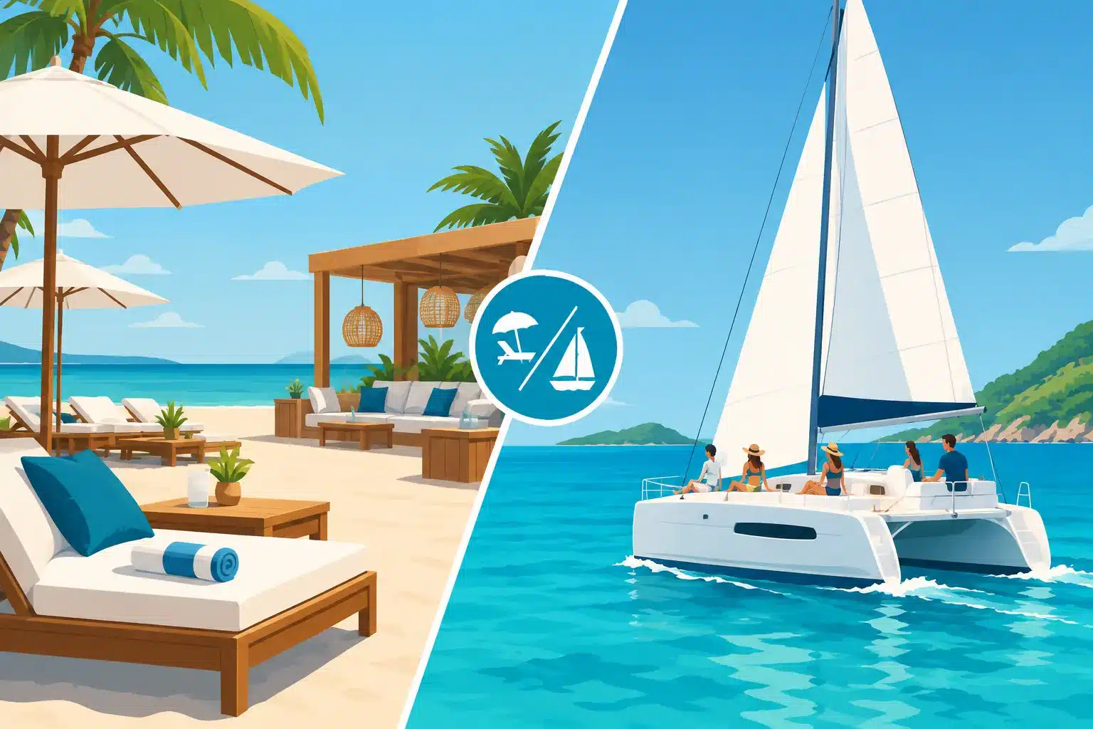Beach Club Versus Catamaran Tour: Which Wins?